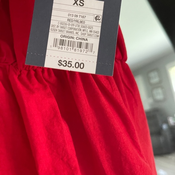 Universal Thread Red Ruffle-Sleeve Maxi Dress - Picture 3 of 4